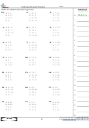 Ordering Decimal Numbers Worksheet