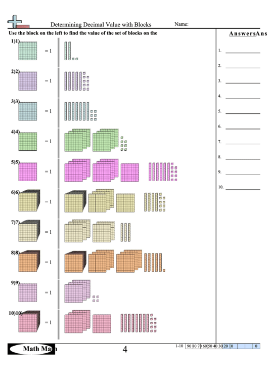 determining-decimal-value-with-blocks-worksheet-with-answer-key