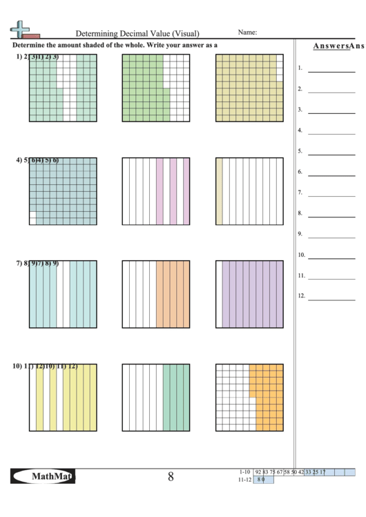 Determining Decimal Value Visual