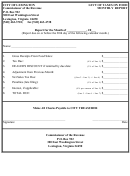 Levy Of Taxes On Food Monthly Report Form - City Of Lexington