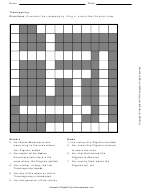Thanksgiving Crossword Puzzle Template