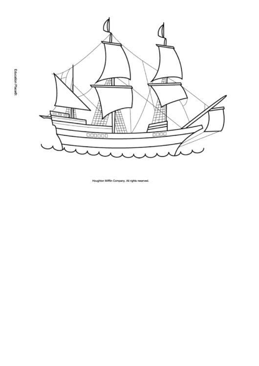 Ship Coloring Sheet Printable pdf