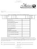 Meal Tax Form - Revenue Division Of Department Of Finance Of Town Of Herndon