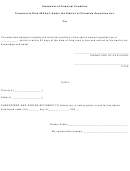 Statement Of Financial Condition Form - Pursuant To Rule 200.5a-2 Under The District Of Columbia Securities Act