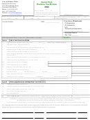 Business Tax Return - City Of Forest Park - 2016