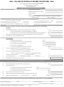 Village Of Byesville Income Tax Return Form - 2016