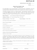 Sjn Form 6 - Medication Consent Form