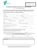 Oral Nutritional Supplement Request Form- Hawai'i Medicaid