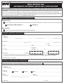 Real Estate Tax Automatic Payment (auto Pay) Application Form