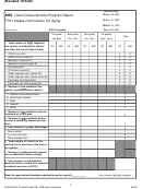 Srs Form Fy1 - Client Characteristics Program Report - Alaska Commission On Aging October 2000