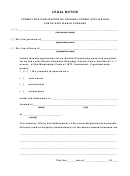Legal Notice Form
