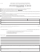 Form Rpd - 41136 - Application For Tax Refund - Oil And Gas - 2008
