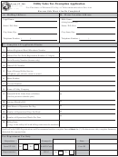 Fillable Form St-200 - Utility Sales Tax Exemption Application Printable pdf