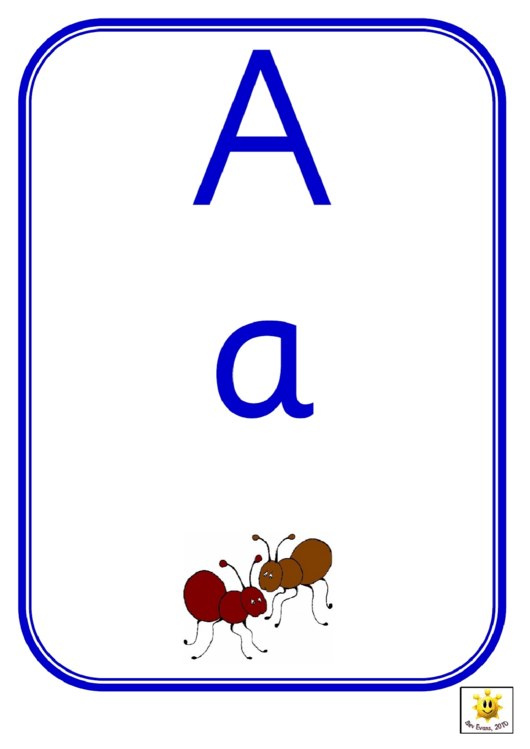 Alphabet Game Card Templates - Blue Border Printable pdf