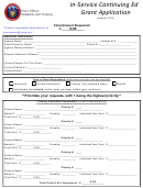 In-service Continuing Ed Grant Application Form - Colorado