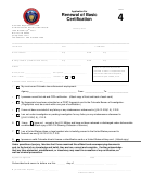 Form 4 - Application For Renewal Of Certification - Colorado Department Of Law