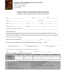 Head Start Volunteer Application Form