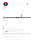 Form 3 - Application For Provisional Certification - Colorado Department Of Law