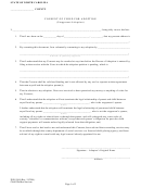 Form Dss-5169 - Consent Of Child For Adoption - North Carolina Child Welfare Services