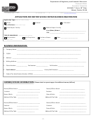 Application For Motor Vehicle Repair Business Form - Miami-dade County