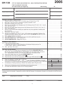 Form Gr-1120 - Corporation Return - City Of Grayling Income Tax - 2005