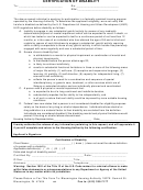 Certification Of Disability Form