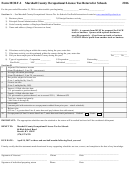 Form Molt-2 - Marshall County Occupational License Tax Return For Schools - 2016