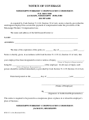 Form Mwcc A-16 - Notice Of Coverage - 1999
