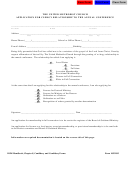 Form 105 - Application For Clergy Relationship To The Annual Conference
