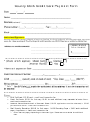 County Clerk Credit Card Payment Form