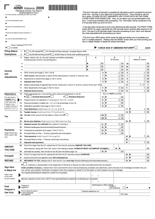 fillable-form-40nr-alabama-individual-nonresident-income-tax-return