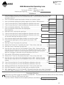 Fillable Montana Form Nol - Net Operating Loss - 2006 Printable pdf