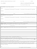 Small Claims Questionnaire Form