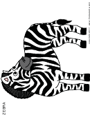 Zebra Coloring Sheet Example