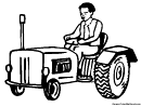 Tractor Coloring Sheet