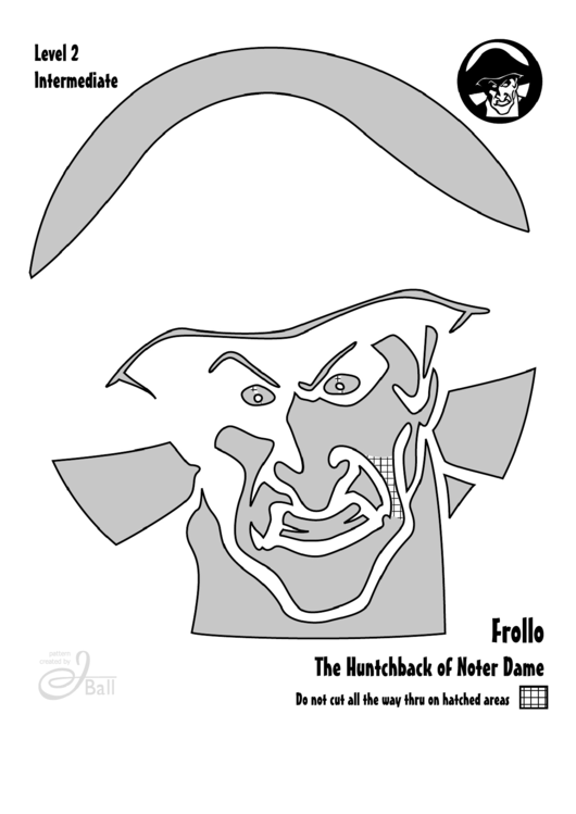 Level 2 Advanced Template - Frollo The Huntchback Of Noter Dame Printable pdf