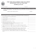 Pine Tree Development Zone Tax Credit Worksheet For Tax Year 2009 - Maine Department Of Revenue
