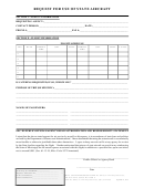 Request For Use Of State Aircraft Form