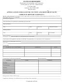 Application For License To Test And Repair Scales (service-repair Company) Form