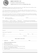 Application For Access To Public Records Form