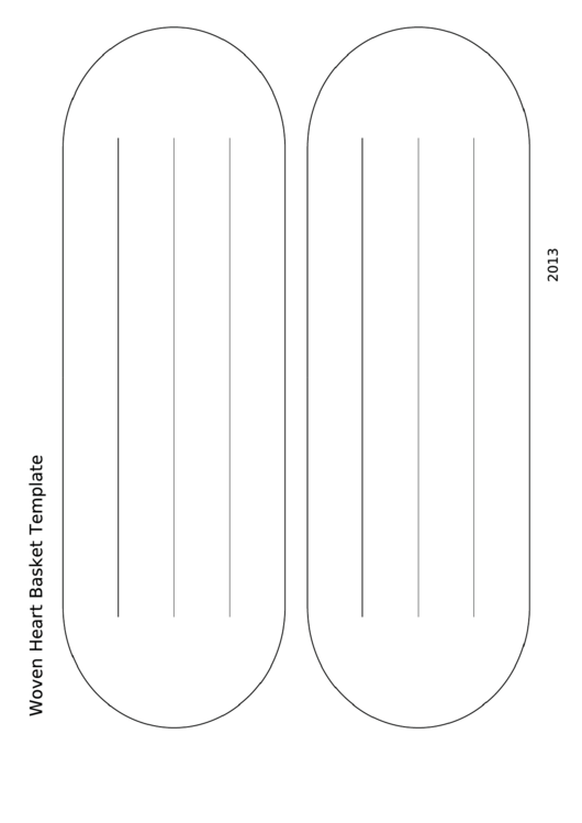 Woven Heart Basket Template Printable pdf