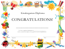 Kindergarten Diploma Template