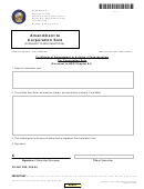 Certificate Form Of Amendment To Articles Of Incorporation For Corporation Sole