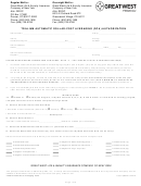 Trillium Automatic Dollar-cost Averaging (dca) Authorization Form