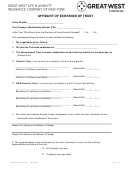 Affidavit Of Existence Of Trust Form Printable pdf