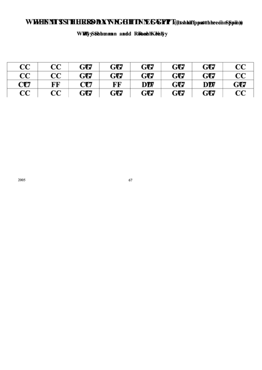 When It's Thursday Night In Egipt (its Half Past Three In Spain) Chord Chart