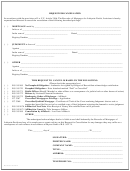 Request For Cancellation Form