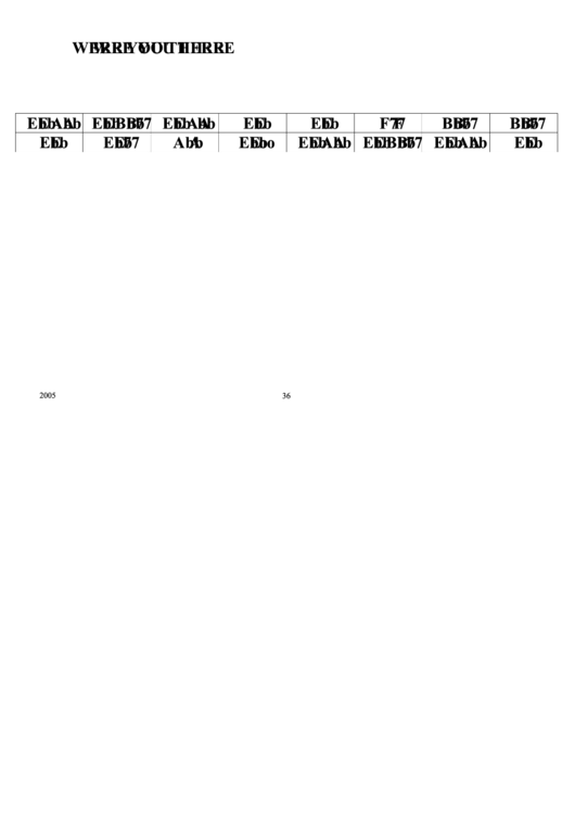 Were You There Chord Chart Printable pdf