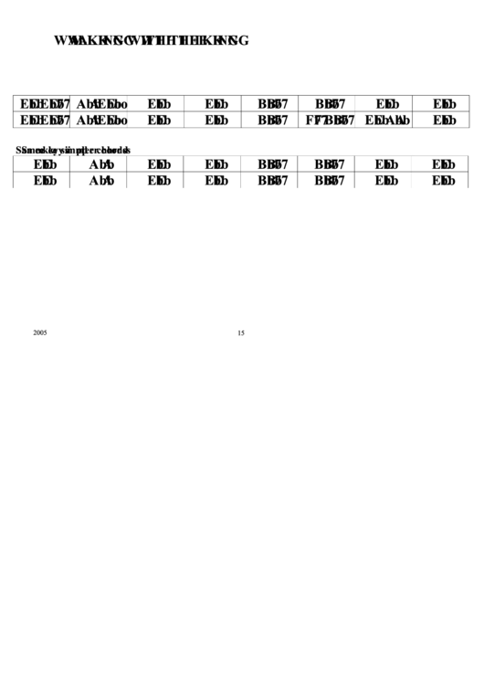 Walking With The King Chord Chart Printable pdf