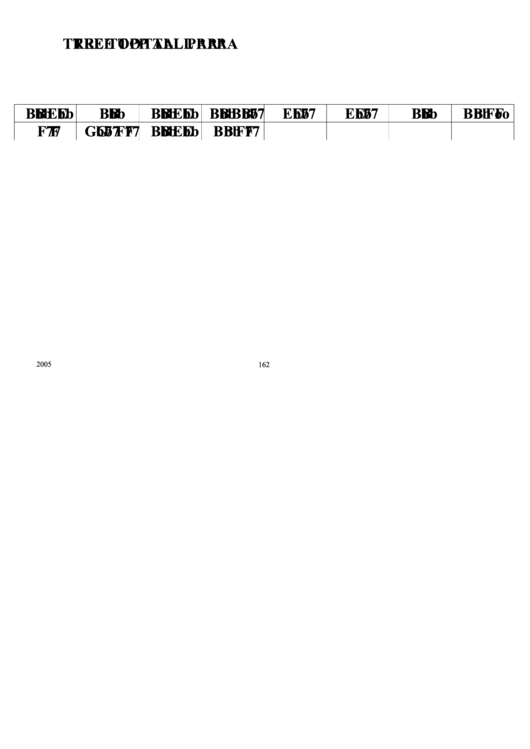 Jazz Chord Chart - Tree Top Tall Papa 2005 Printable pdf